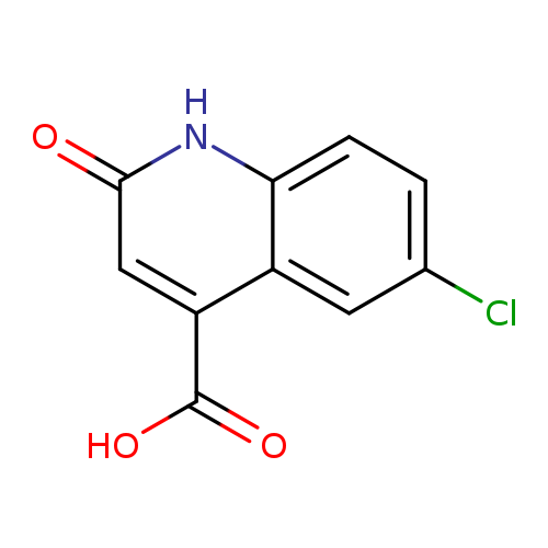 Clc1ccc2c(c1)c(cc(=O)[nH]2)C(=O)O