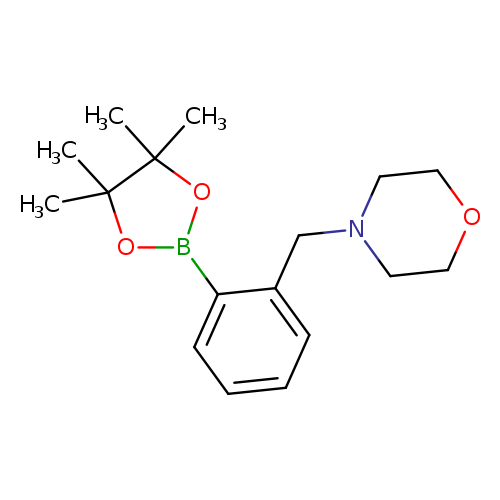 CC1(C)OB(OC1(C)C)c1ccccc1CN1CCOCC1
