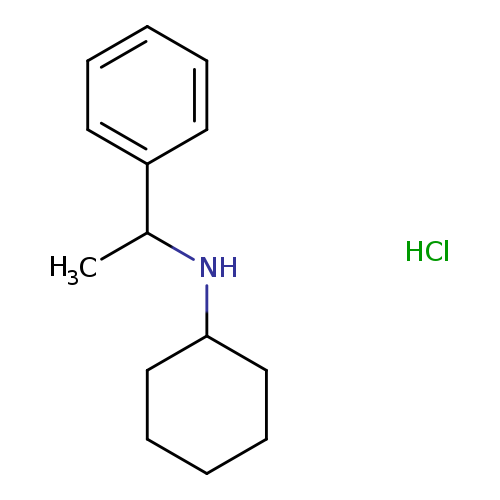 CC(c1ccccc1)NC1CCCCC1.Cl