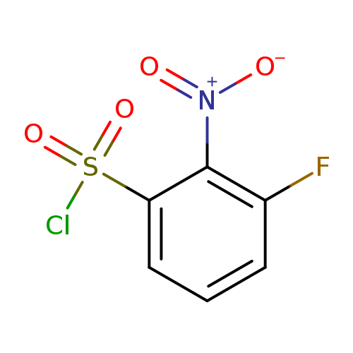 [O-][N+](=O)c1c(F)cccc1S(=O)(=O)Cl