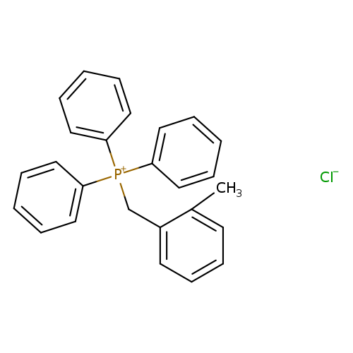 Cc1ccccc1C[P+](c1ccccc1)(c1ccccc1)c1ccccc1.[Cl-]