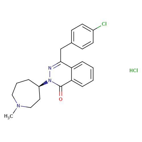 CN1CCC[C@H](CC1)n1nc(Cc2ccc(cc2)Cl)c2c(c1=O)cccc2.Cl