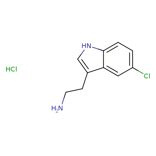 NCCc1c[nH]c2c1cc(Cl)cc2.Cl