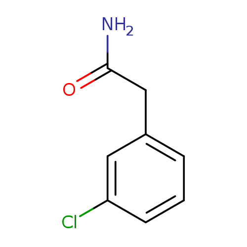 NC(=O)Cc1cccc(c1)Cl