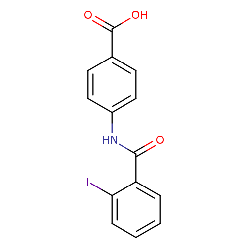 O=C(c1ccccc1I)Nc1ccc(cc1)C(=O)O