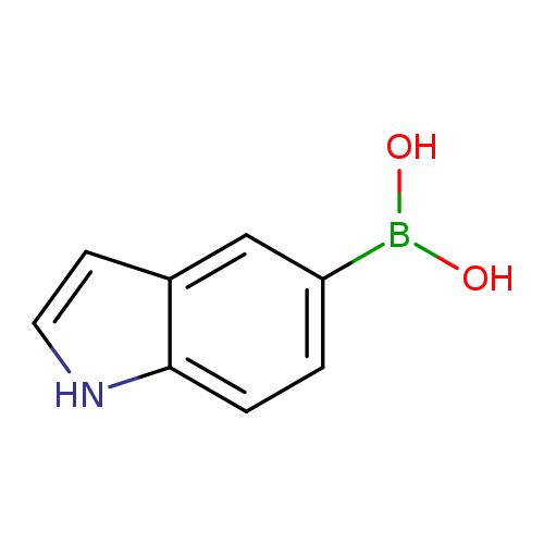 OB(c1ccc2c(c1)cc[nH]2)O