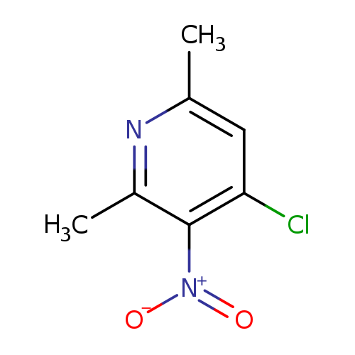 Cc1cc(Cl)c(c(n1)C)[N+](=O)[O-]