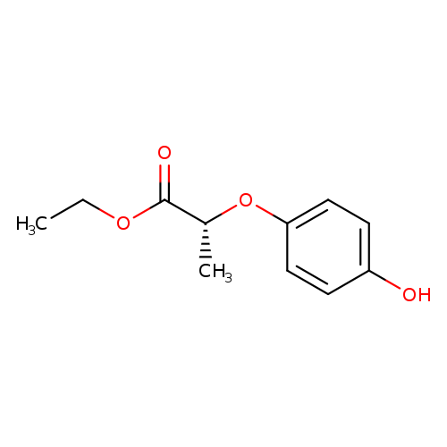 CCOC(=O)[C@H](Oc1ccc(cc1)O)C