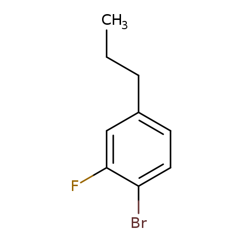 CCCc1ccc(c(c1)F)Br