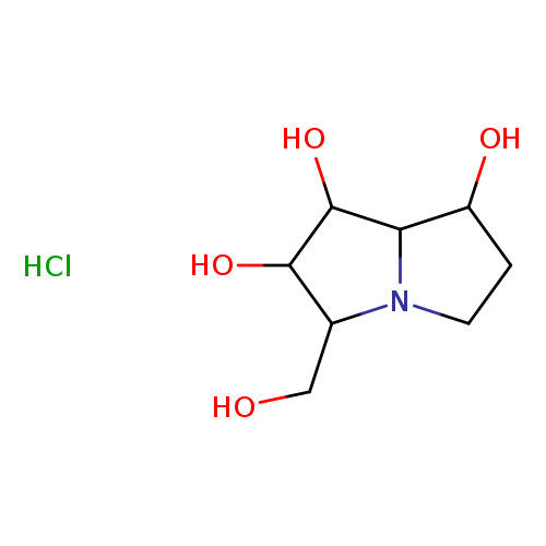OCC1C(O)C(C2N1CCC2O)O.Cl