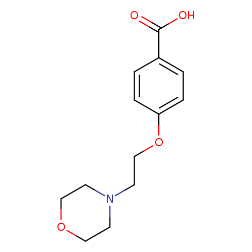 OC(=O)c1ccc(cc1)OCCN1CCOCC1