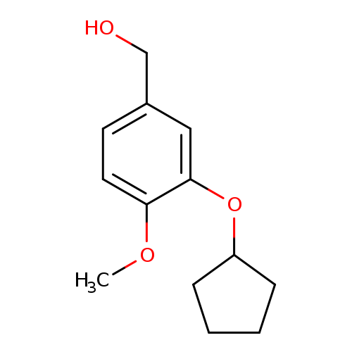 OCc1ccc(c(c1)OC1CCCC1)OC