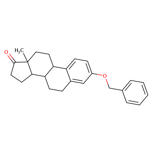 O=C1CCC2C1(C)CCC1C2CCc2c1ccc(c2)OCc1ccccc1