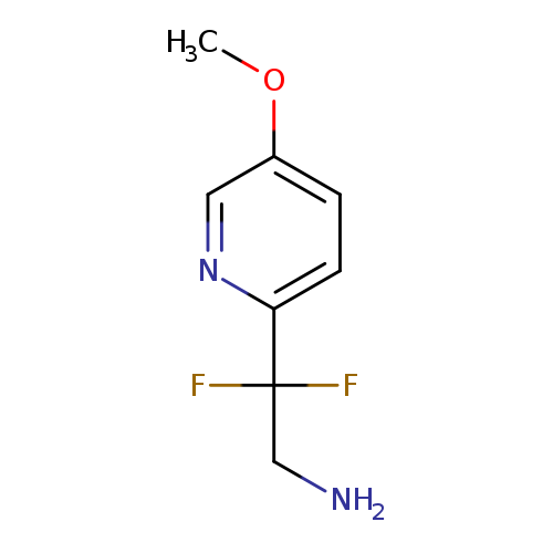 NCC(c1ccc(cn1)OC)(F)F