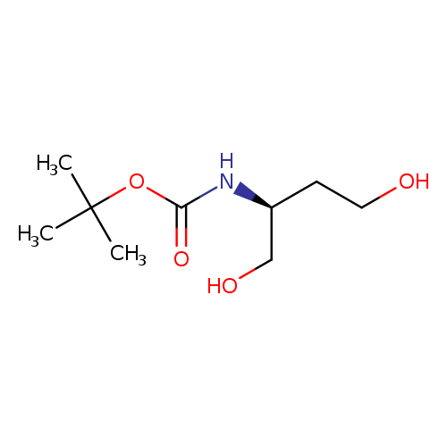 OCC[C@H](NC(=O)OC(C)(C)C)CO