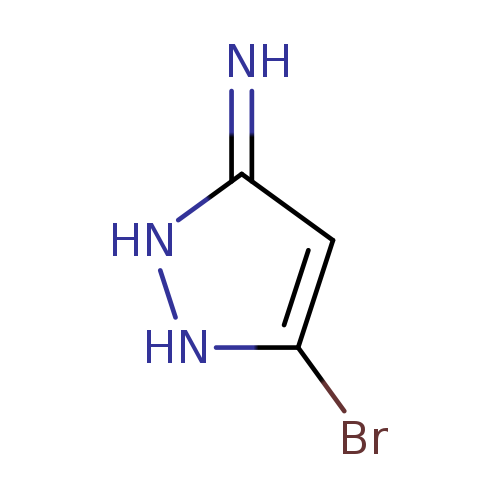 Brc1[nH][nH]c(=N)c1