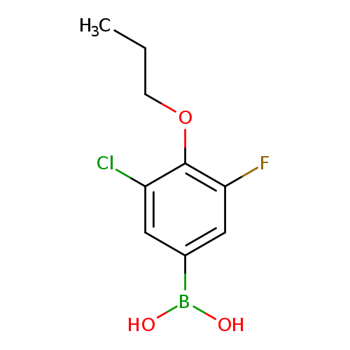 CCCOc1c(F)cc(cc1Cl)B(O)O