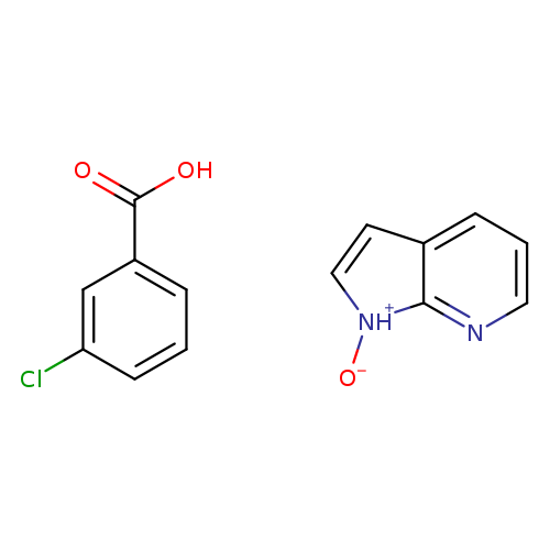 [O-][NH+]1C=Cc2c1nccc2.Clc1cccc(c1)C(=O)O