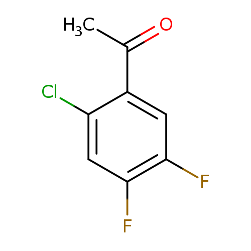 CC(=O)c1cc(F)c(cc1Cl)F