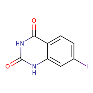 Ic1ccc2c(c1)[nH]c(=O)[nH]c2=O