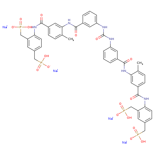 O=C(Nc1cccc(c1)C(=O)Nc1cc(ccc1C)C(=O)Nc1ccc(cc1CP(=O)(O)[O-])CP(=O)(O)[O-])Nc1cccc(c1)C(=O)Nc1cc(ccc1C)C(=O)Nc1ccc(cc1CP(=O)(O)[O-])CP(=O)(O)[O-].[Na+].[Na+].[Na+].[Na+]