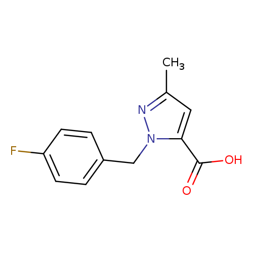 Fc1ccc(cc1)Cn1nc(cc1C(=O)O)C
