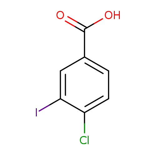 OC(=O)c1ccc(c(c1)I)Cl