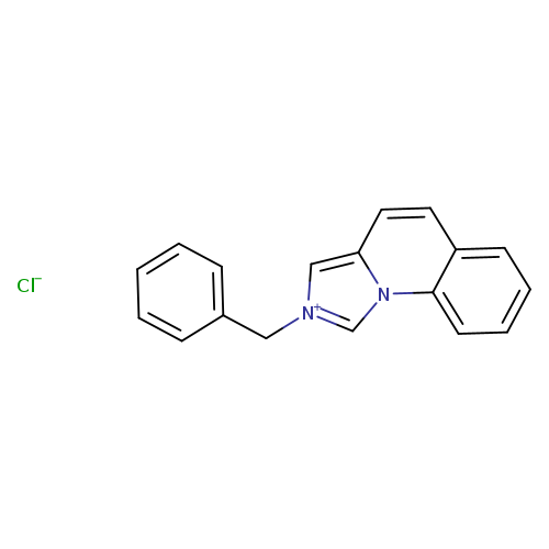 c1ccc(cc1)C[n+]1cc2n(c1)c1ccccc1cc2.[Cl-]