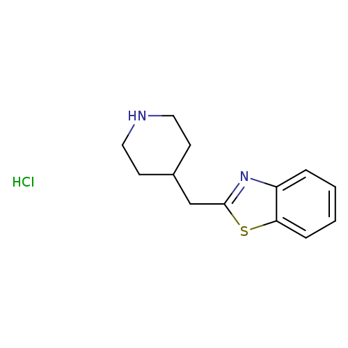 N1CCC(CC1)Cc1nc2c(s1)cccc2.Cl