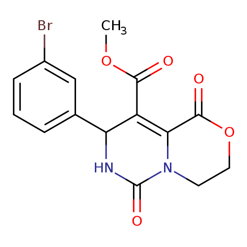 COC(=O)C1=C2C(=O)OCCN2C(=O)NC1c1cccc(c1)Br