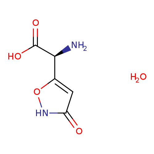 OC(=O)[C@H](c1o[nH]c(=O)c1)N.O