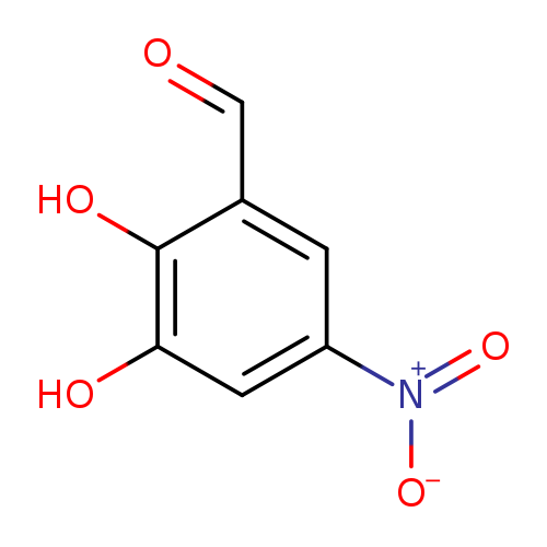 O=Cc1cc(cc(c1O)O)[N+](=O)[O-]