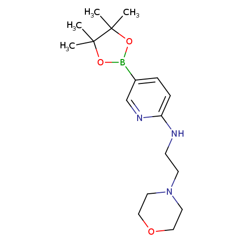 CC1(C)OB(OC1(C)C)c1ccc(nc1)NCCN1CCOCC1