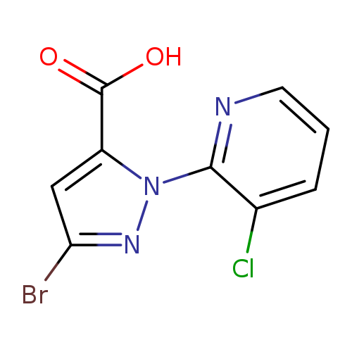 Brc1nn(c(c1)C(=O)O)c1ncccc1Cl