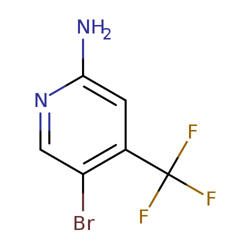 Nc1ncc(c(c1)C(F)(F)F)Br