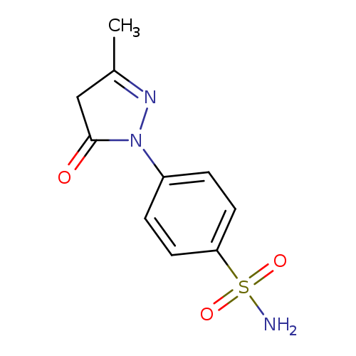 O=C1CC(=NN1c1ccc(cc1)S(=O)(=O)N)C