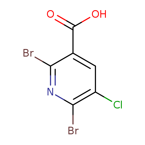 OC(=O)c1cc(Cl)c(nc1Br)Br