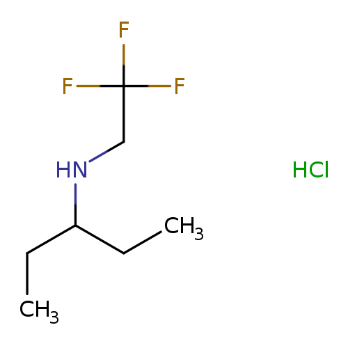 CCC(NCC(F)(F)F)CC.Cl