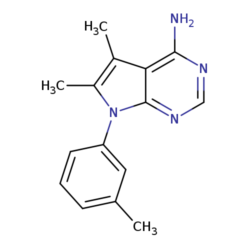 Cc1cccc(c1)n1c2ncnc(c2c(c1C)C)N