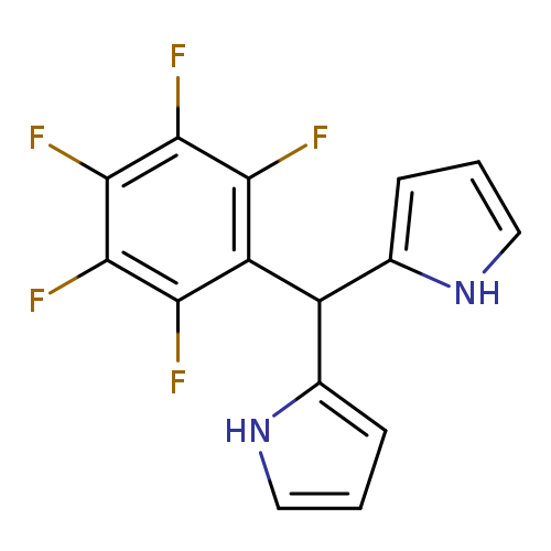 Fc1c(F)c(F)c(c(c1C(c1ccc[nH]1)c1ccc[nH]1)F)F