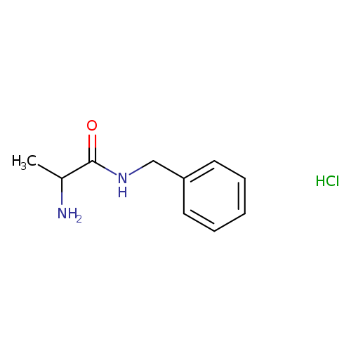 CC(C(=O)NCc1ccccc1)N.Cl