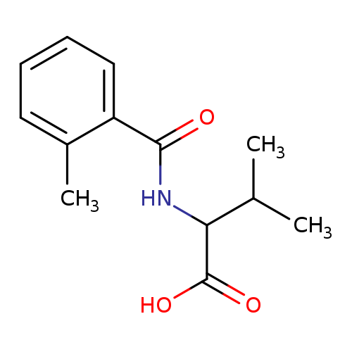 CC(C(C(=O)O)NC(=O)c1ccccc1C)C