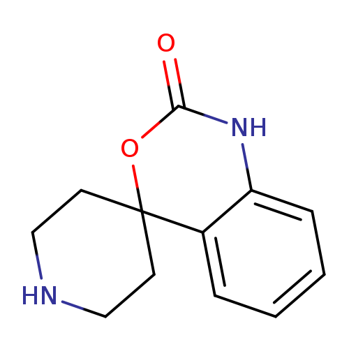 O=C1Nc2ccccc2C2(O1)CCNCC2