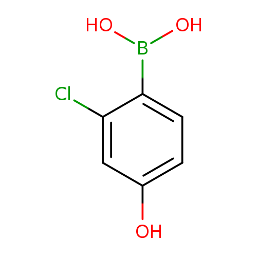 Oc1ccc(c(c1)Cl)B(O)O