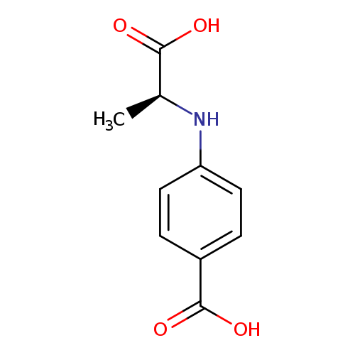 C[C@@H](C(=O)O)Nc1ccc(cc1)C(=O)O
