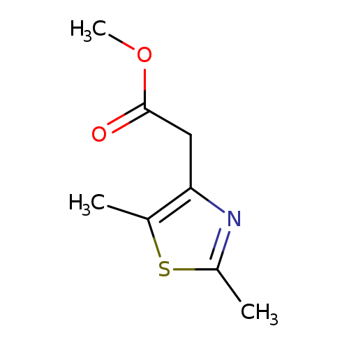 COC(=O)Cc1nc(sc1C)C