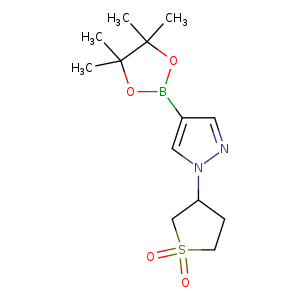 O=S1(=O)CCC(C1)n1ncc(c1)B1OC(C(O1)(C)C)(C)C