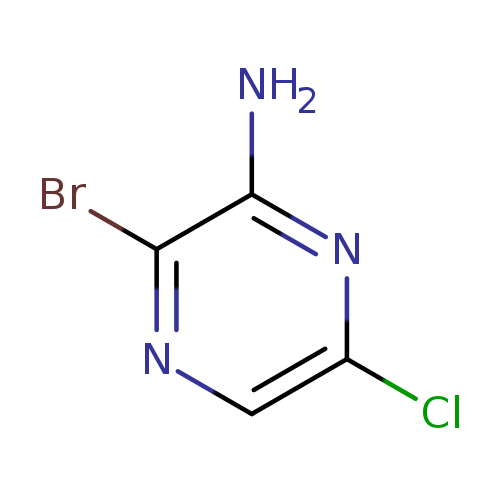 Clc1cnc(c(n1)N)Br