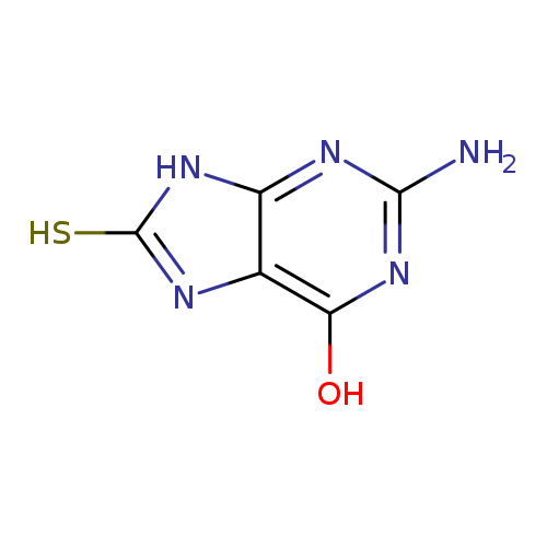 Nc1nc(O)c2c(n1)[nH]c(n2)S