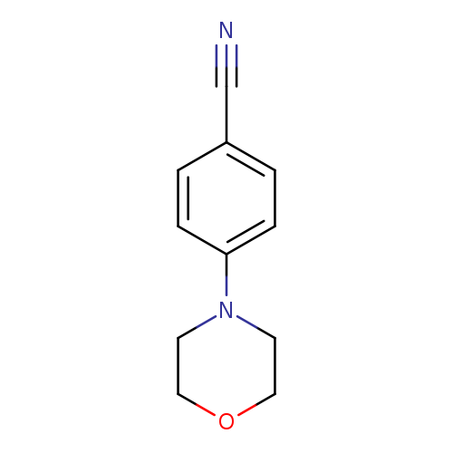 N#Cc1ccc(cc1)N1CCOCC1